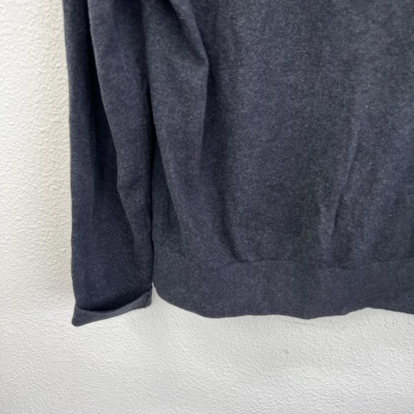 Banana Republic‎ cotton cashmere dark gray long sleeve mens sweater  Size: L - Picture 3 of 7